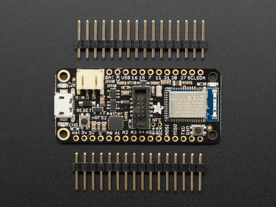 Adafruit Feather nRF52 Pro with myNewt Bootloader - nRF52832 - Melopero ...