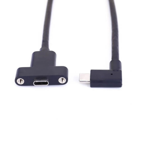 Panel Mount USB 3.1 Typ C Stecker 90-Grad-Winkel zu Buchse